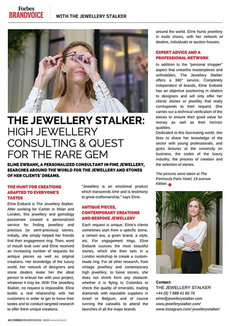 The Jewellery Stalker .